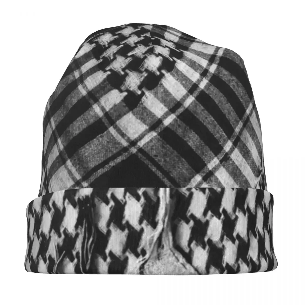 Shemagh Tactical Bandana Arabic Bonnet Hats Hip Hop Street Palestinian Skullies Beanies Hats Unisex Warm Dual-use Caps