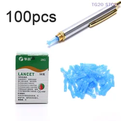 100pcs Stainless Steel Blood Lancing Point Pen Cupping Bloodletting Acupuncture