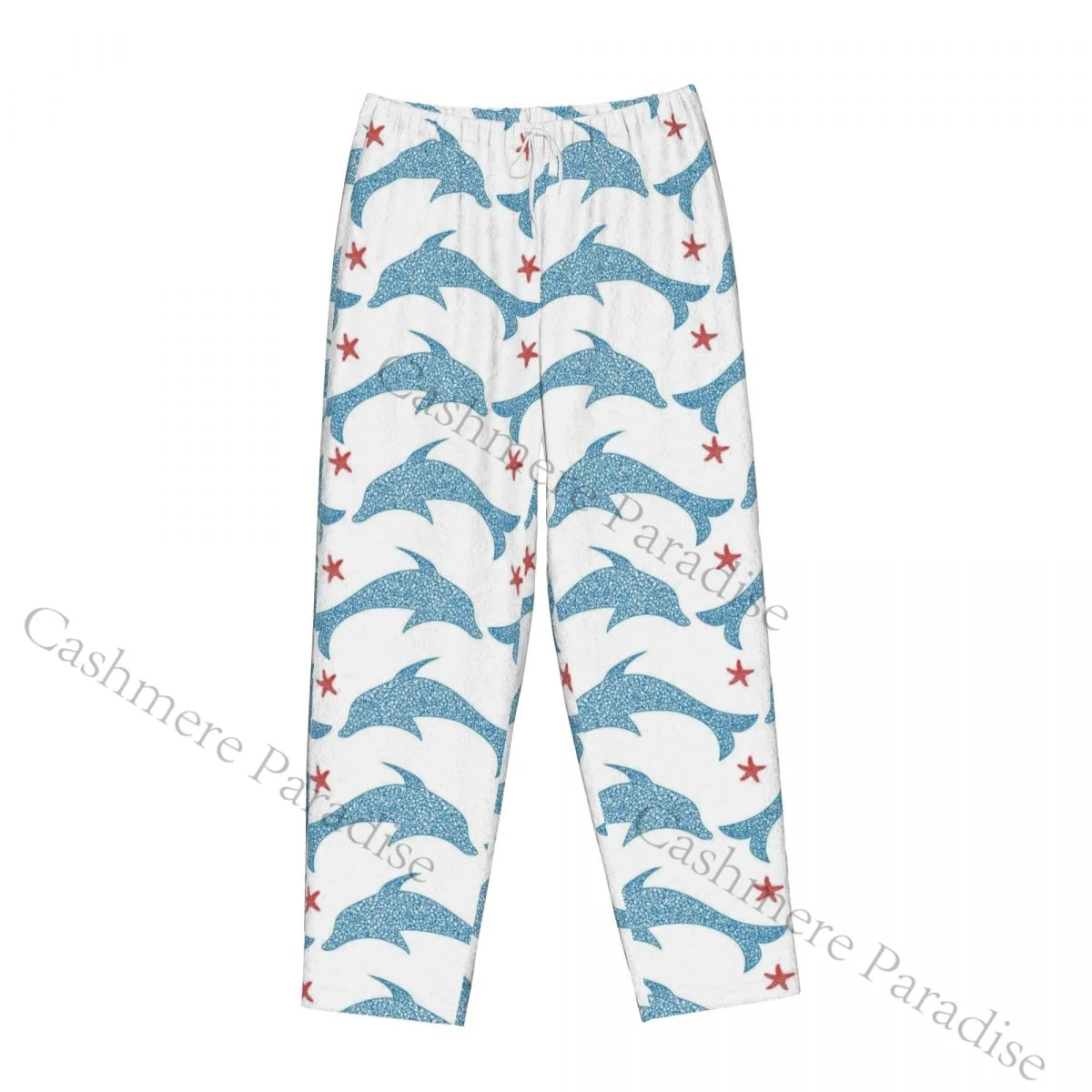 Dolphin Flannel Pajama Pants for Women Soft Warm Sleep Pants with Elastic Waistband