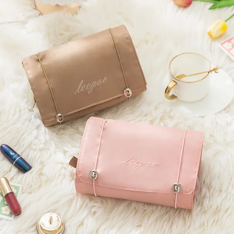 4in1 Detachable Makeup Bag Organizer Bag Organizer Separation Travel Storage Organizers Folding Portable Wash Bag