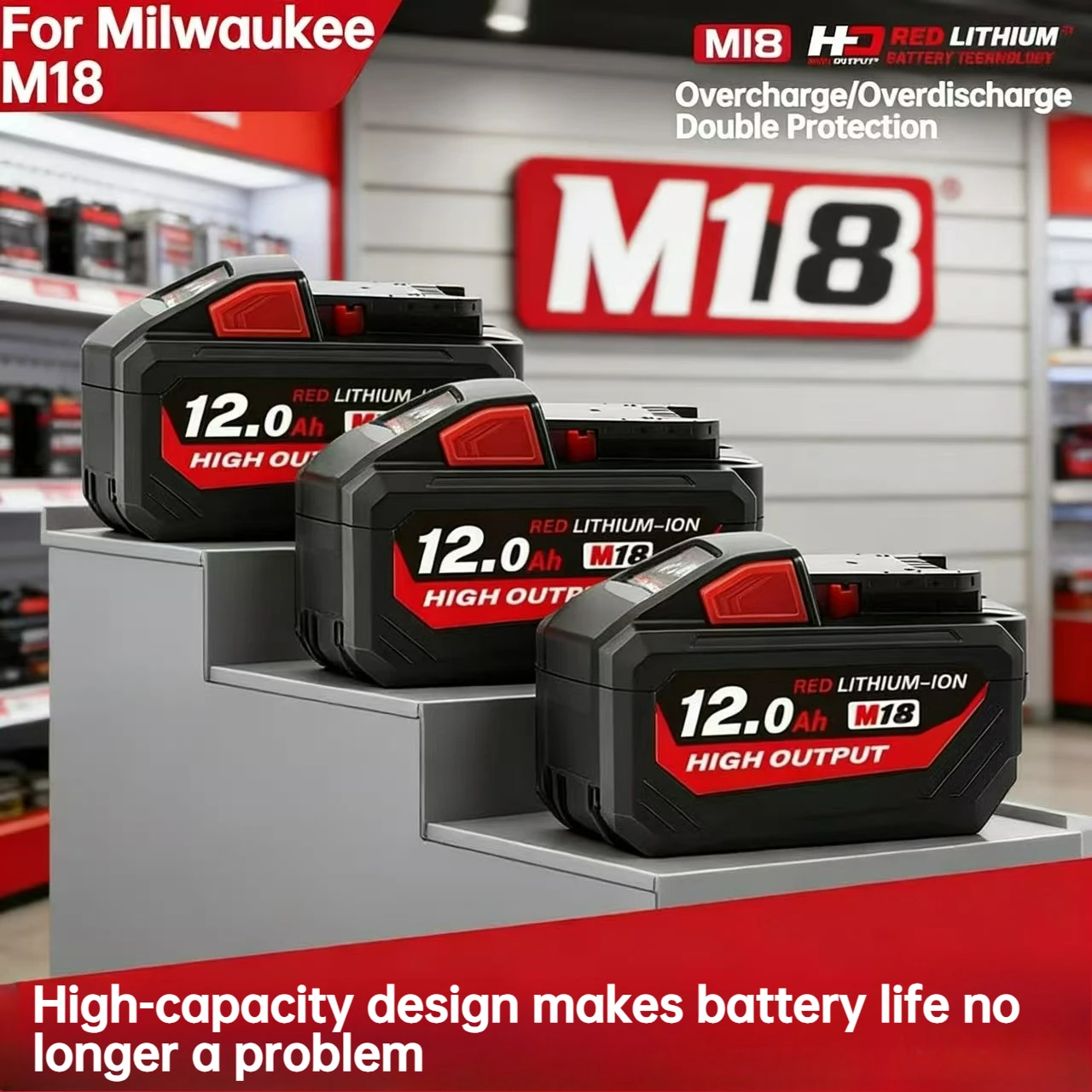 New 18V 12000Mah Re… - image