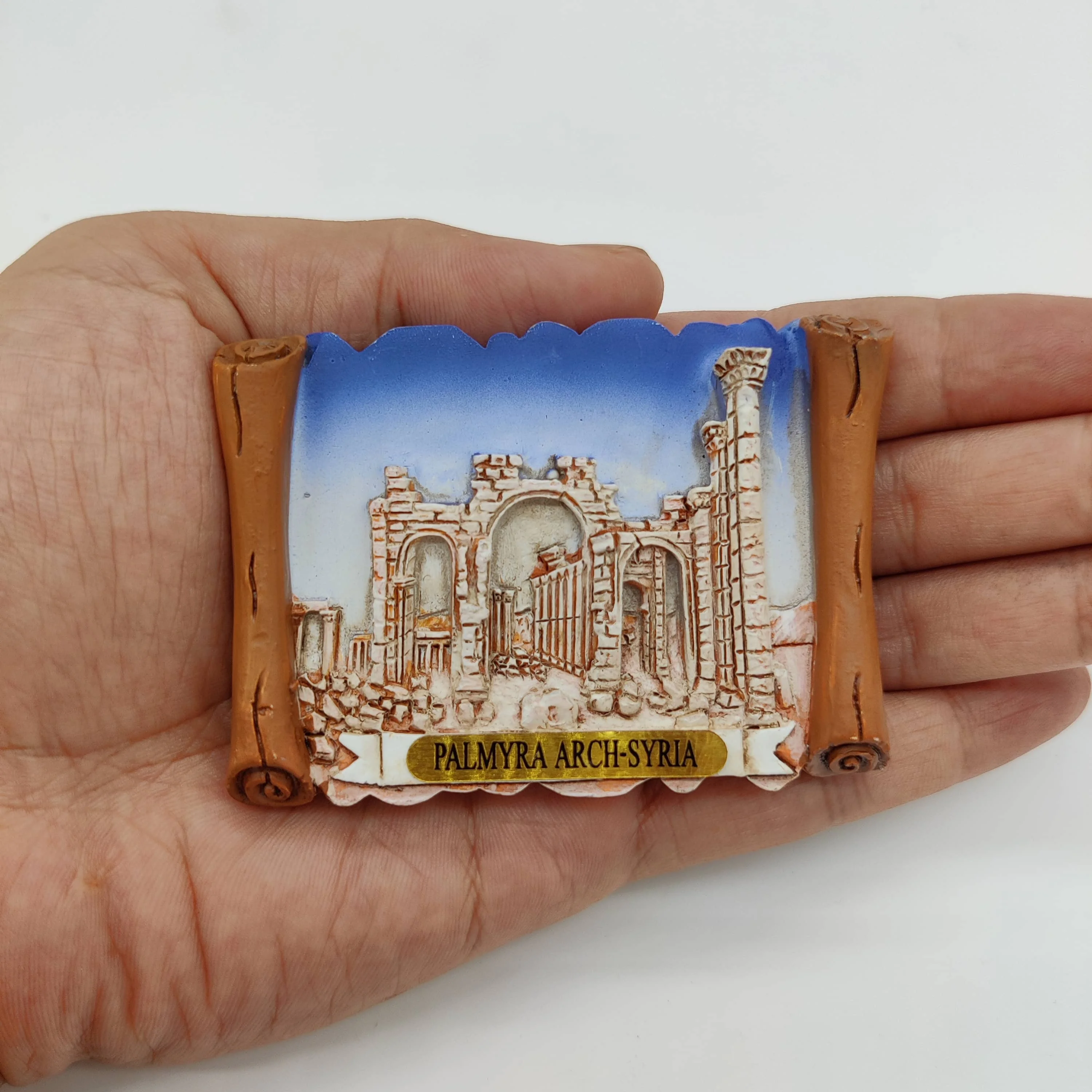 Syrian Element Fridge Magnets Scenic Spots and Historical Sites Syria 3D Souvenir Tourism Damascus Hama Aleppo Memorabilia