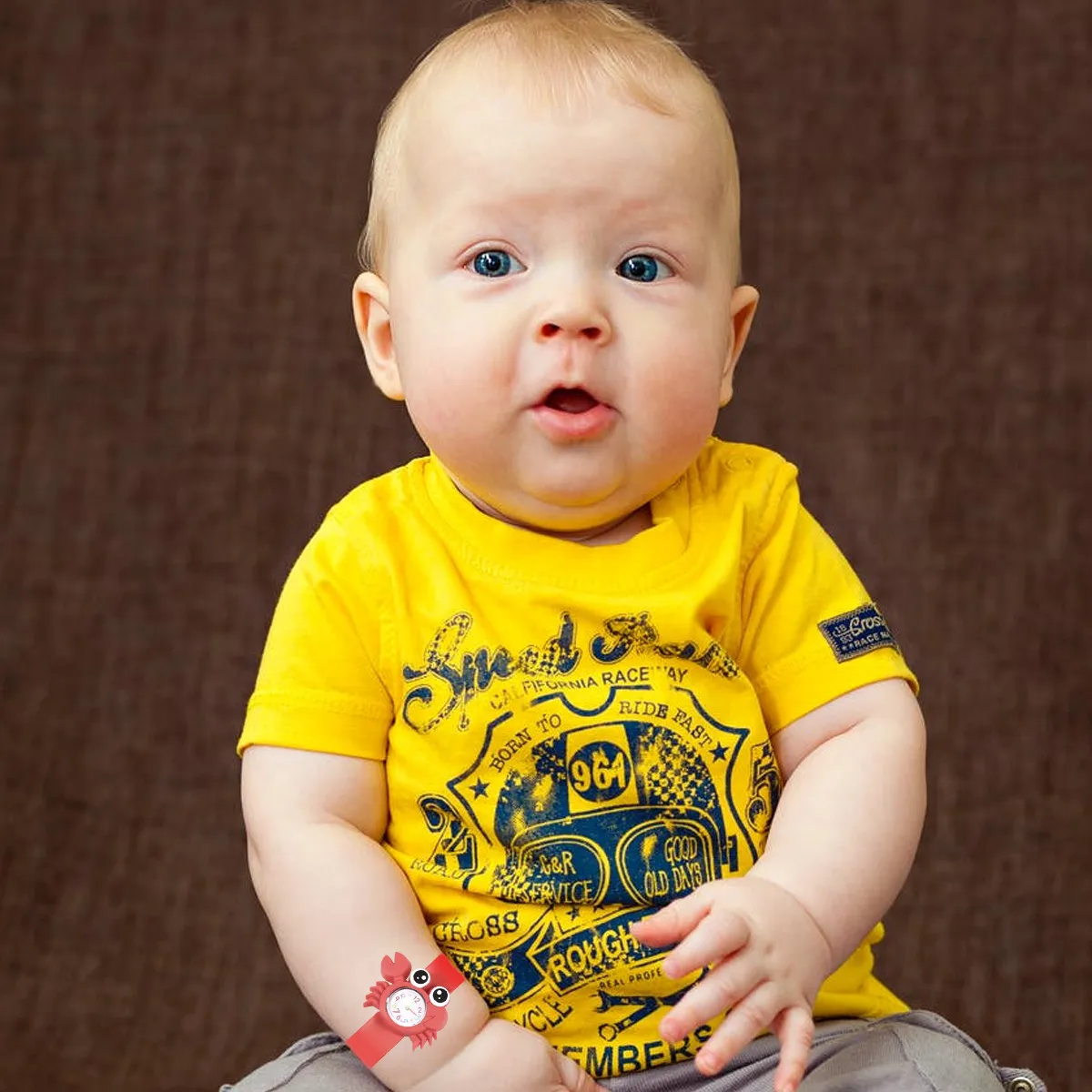 

2 шт. Детские часы с мультяшным дизайном морских животных: Красный краб, Зеленая морская черепаха. Креативные наручные часы для детей на День рождения или День рождения малыша.