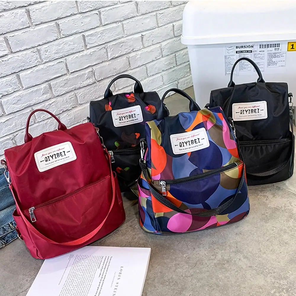 Wasserdichter Oxford-Rucksack mit hoher Kapazität, Diebstahlsicherer, einfarbiger Reise-Tagesrucksack, leichter, vielseitiger, lässiger Rucksack für Damen