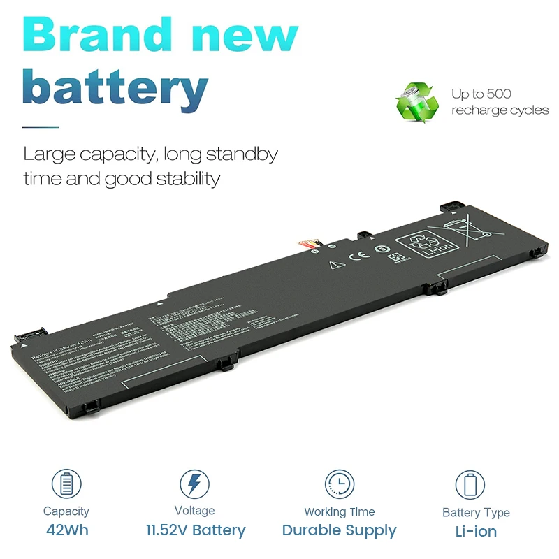 B31N1822 Laptop Battery For ASUS ZenBook Flip 14 Serie UM462 Flip 14 UM462DA UM462DA-AI012T B31Bi2H High Quality 11.52V 42Wh