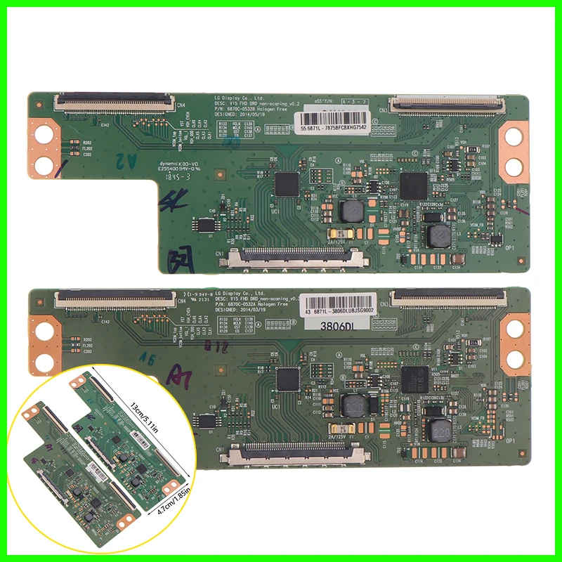 LG43/49/55inch V15 FHD DRD 6870C-0532A 6870C-0532B 6870C-0532C 용 새로운 기술 변환 로직 보드 T-con 보드