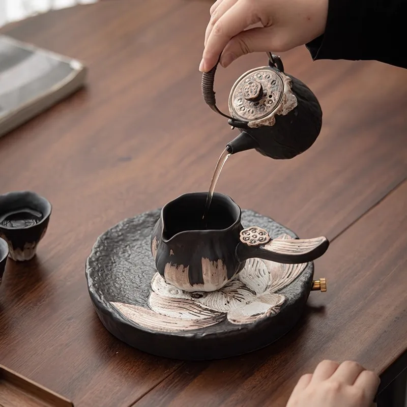 Wabi Silent Wind Tea Set High-end Light Luxury Office  Tea Set Special Tea Set Gift Box