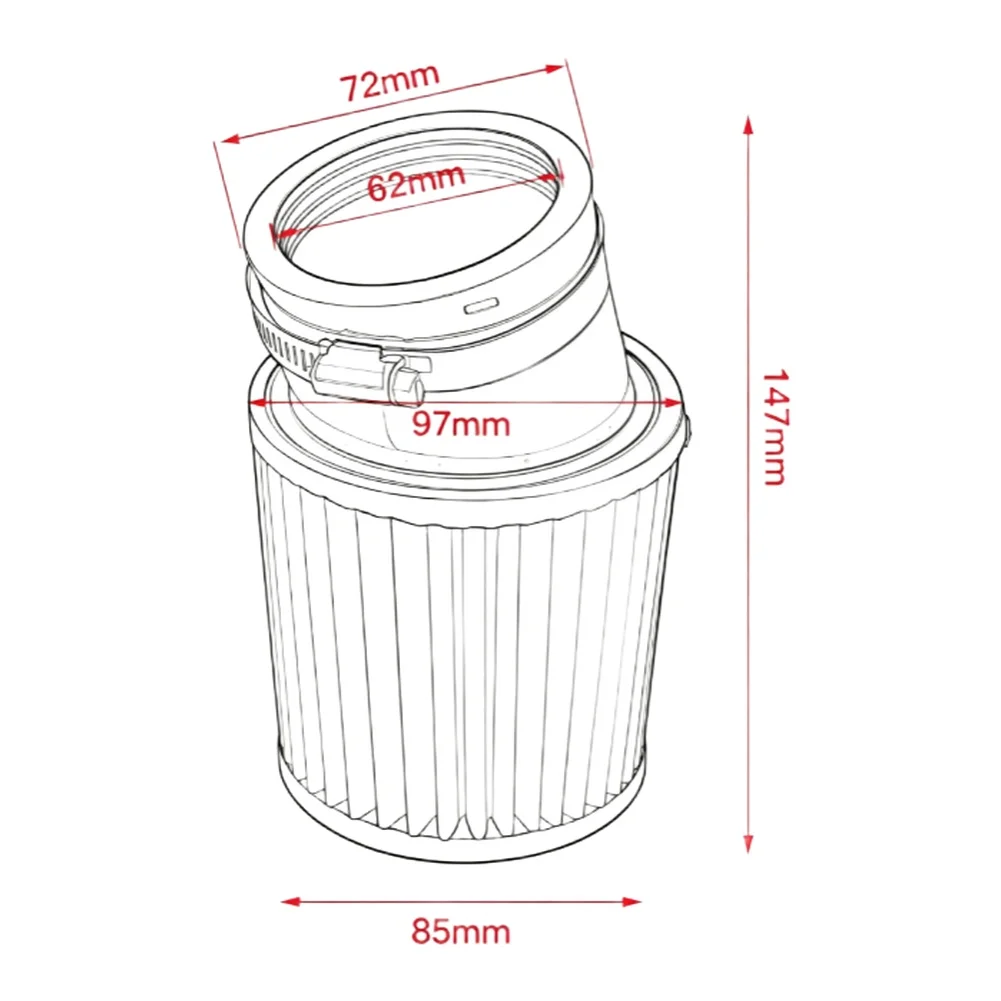 62mm Air Filter for GX160 For GX200 Engines Supporting Airflow Optimization and Reduced Intake Restriction in Real Use