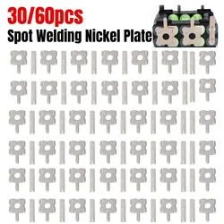 30/60pc Spot Welding Nickel Plate Battery Plating Nickle Sheet U-shaped Strap Strip For Battery Pack Spot Welding Soldering