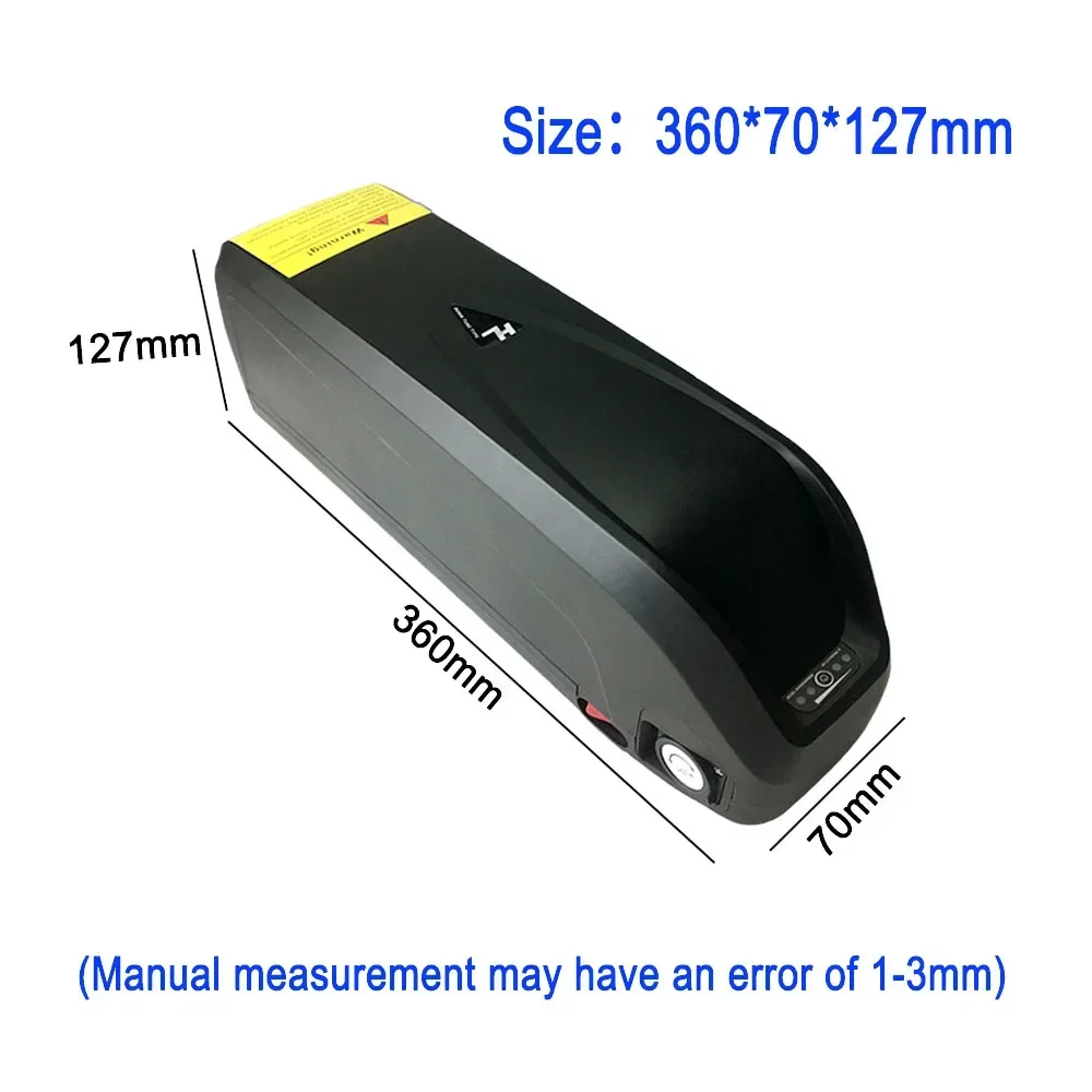 18650 Cells Ebike Battery Box For Hailong G80 52V 30A Battery Pack with USB 750W 500W 350W 1500W 1000W Motor