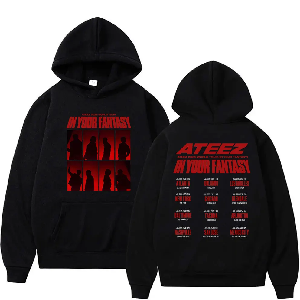 

ATEEZ in Your Fantasy 2025 World Tour Hoodie Unisex Oversized Pullover Men Women Korean Fashion Trend Hoodies Kpop Streetwear
