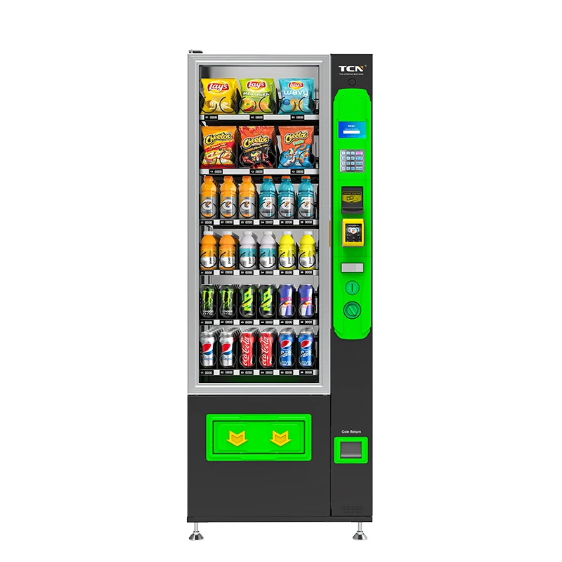 

Inexpensive Small Cold Drink Mini Vending Machine 5 Inches Combo Vending Machine for Foods and Drinks