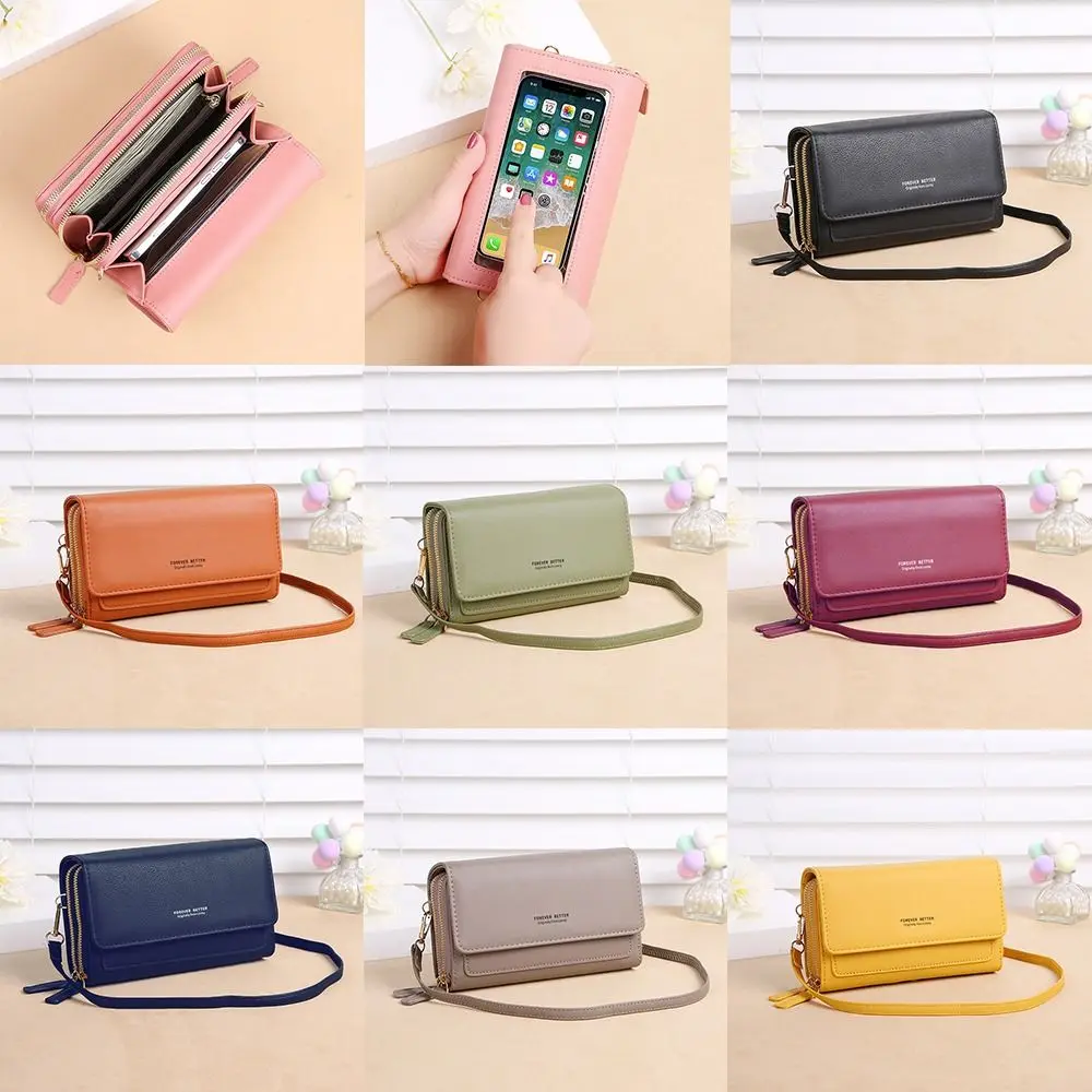 Crossbody Touch Screen Mobile Phone Bag Small Wallets Handbag Female Messenger Bag Purse Shoulder Bag Girls Women