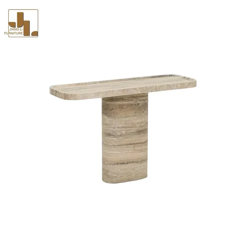 Italian Style Villa Living Room Entrance Table Hotel Corridor Cave Stone Decorative Console Table Furniture