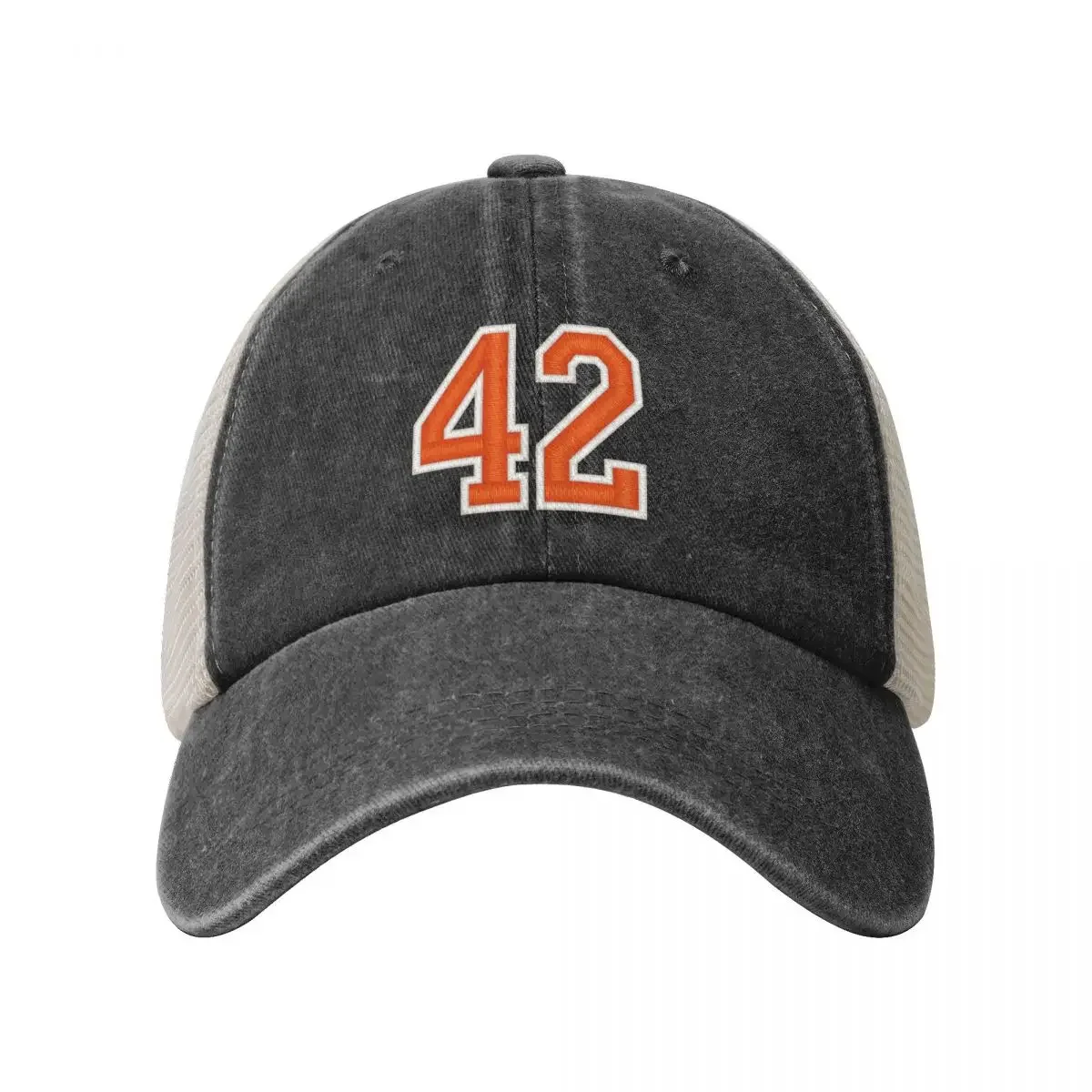 Sports Number 42 Jersey forty-two Orange Baseball Cap Uv Protection Solar Hat Hip Hop Woman Men's