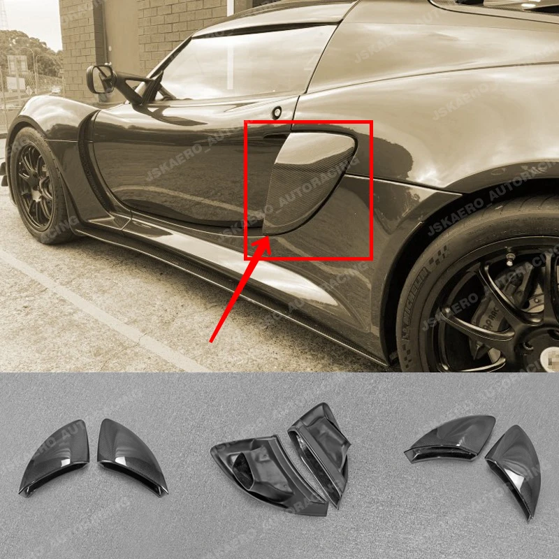 

For Lotus Exige V6 Carbon Fiber Side Air Intake Scoops Vent Ducts 2pcs bodykits