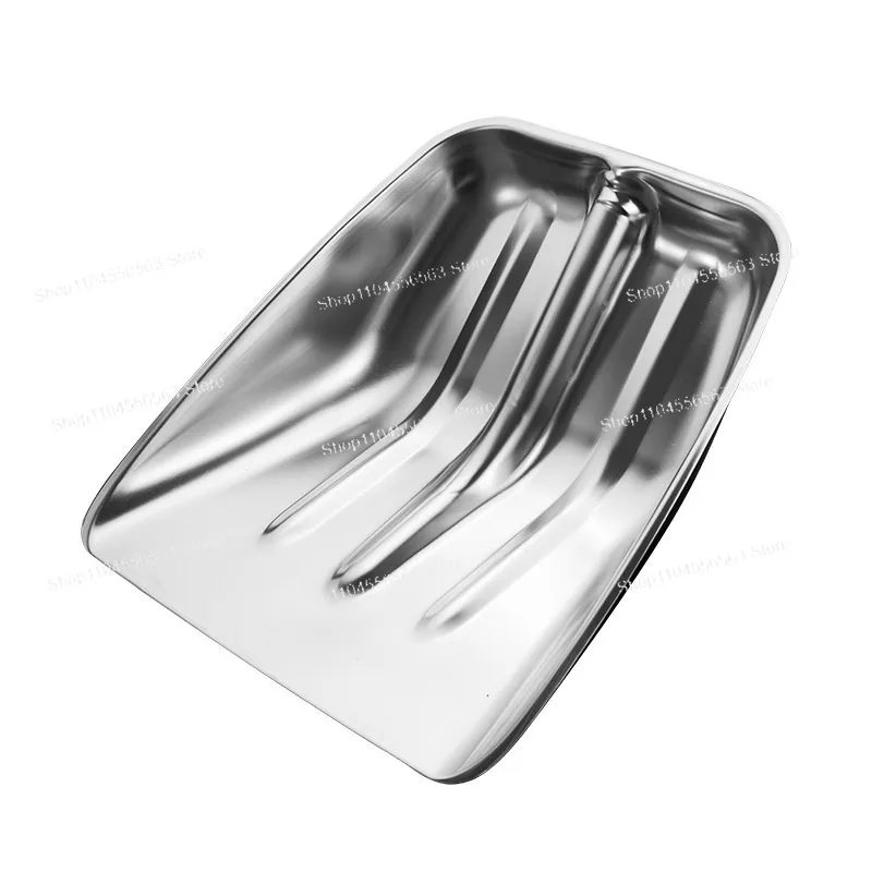 Thickened Stainless Steel Shovel, Snow Shovel, Agricultural Scoop, Feed & Food Shovel, Dustpan, Multi-purpose Outdoor Tool