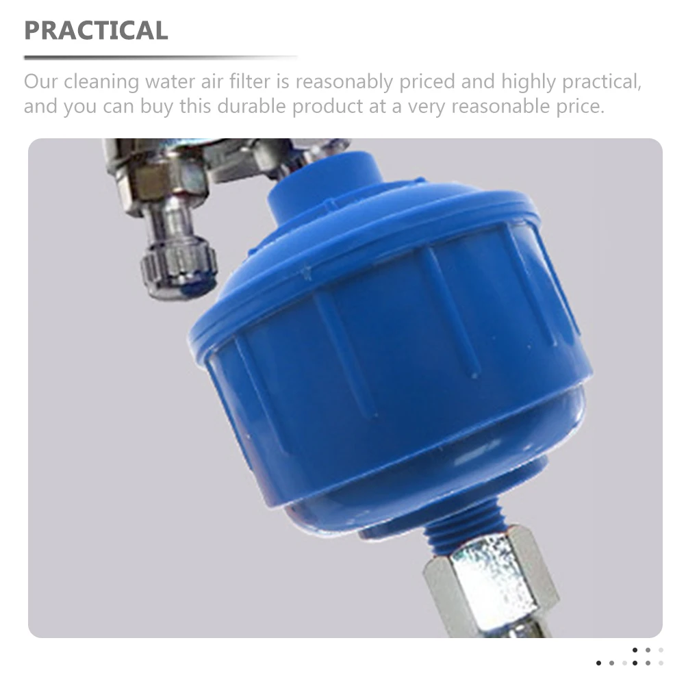 Spray Gun Filter Ball Plastic Water Separator Air Filters Cleaning Blue Colored For Air Tool Mini Paint Filtering Solution