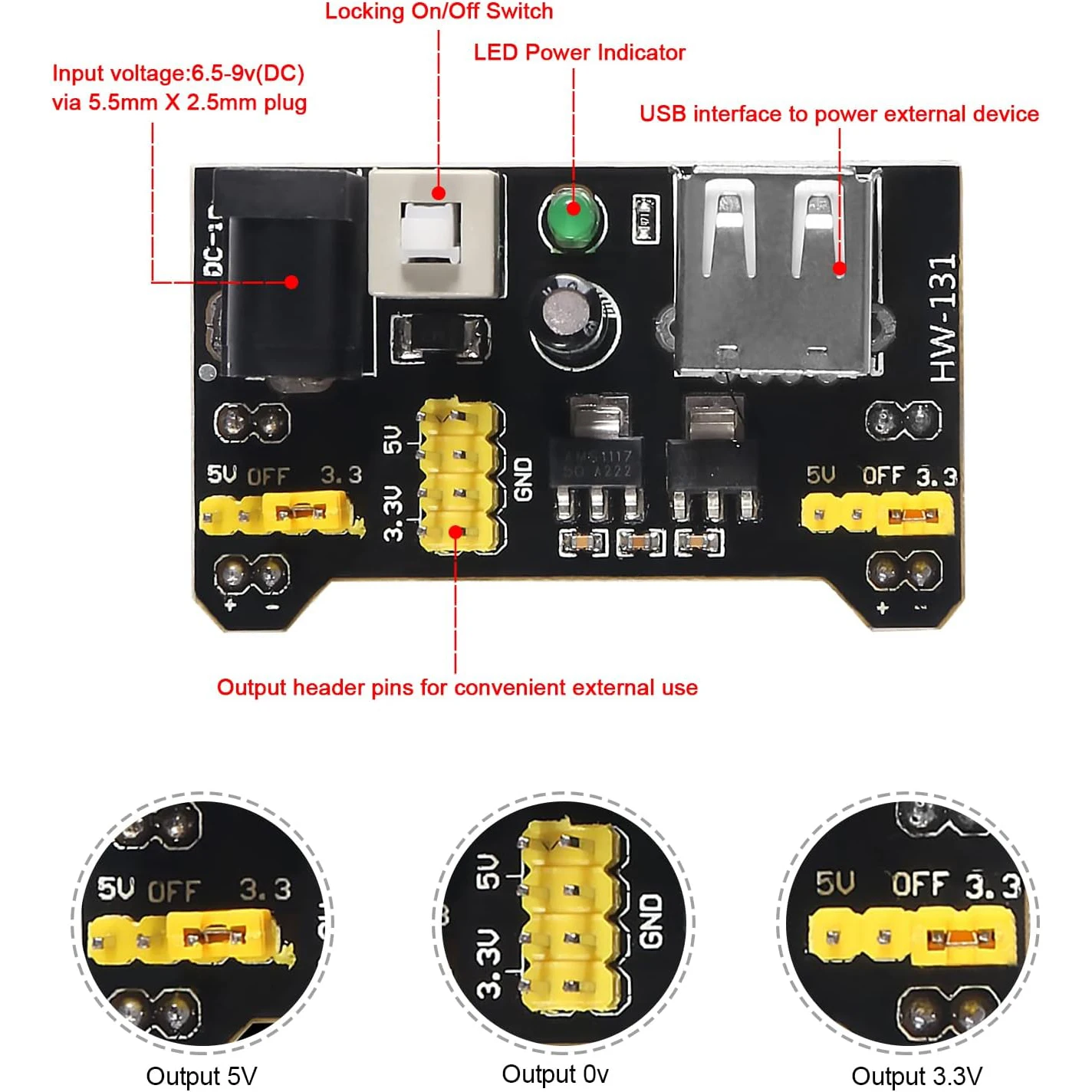 ブレッドボードキット 1 個の 830 & 400 タイポイ - Breadboard Jumper Wires Power Supply Kit のレビューと価格