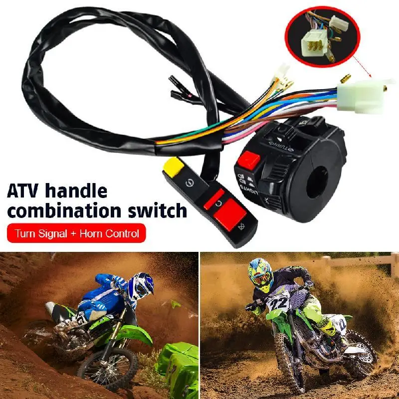 

5 Function 9 Wire Left Starter Kill Light Choke Switch Assembly For Motorcycle 150cc 200cc 250cc 300cc ATV Quad 4 Wheeler