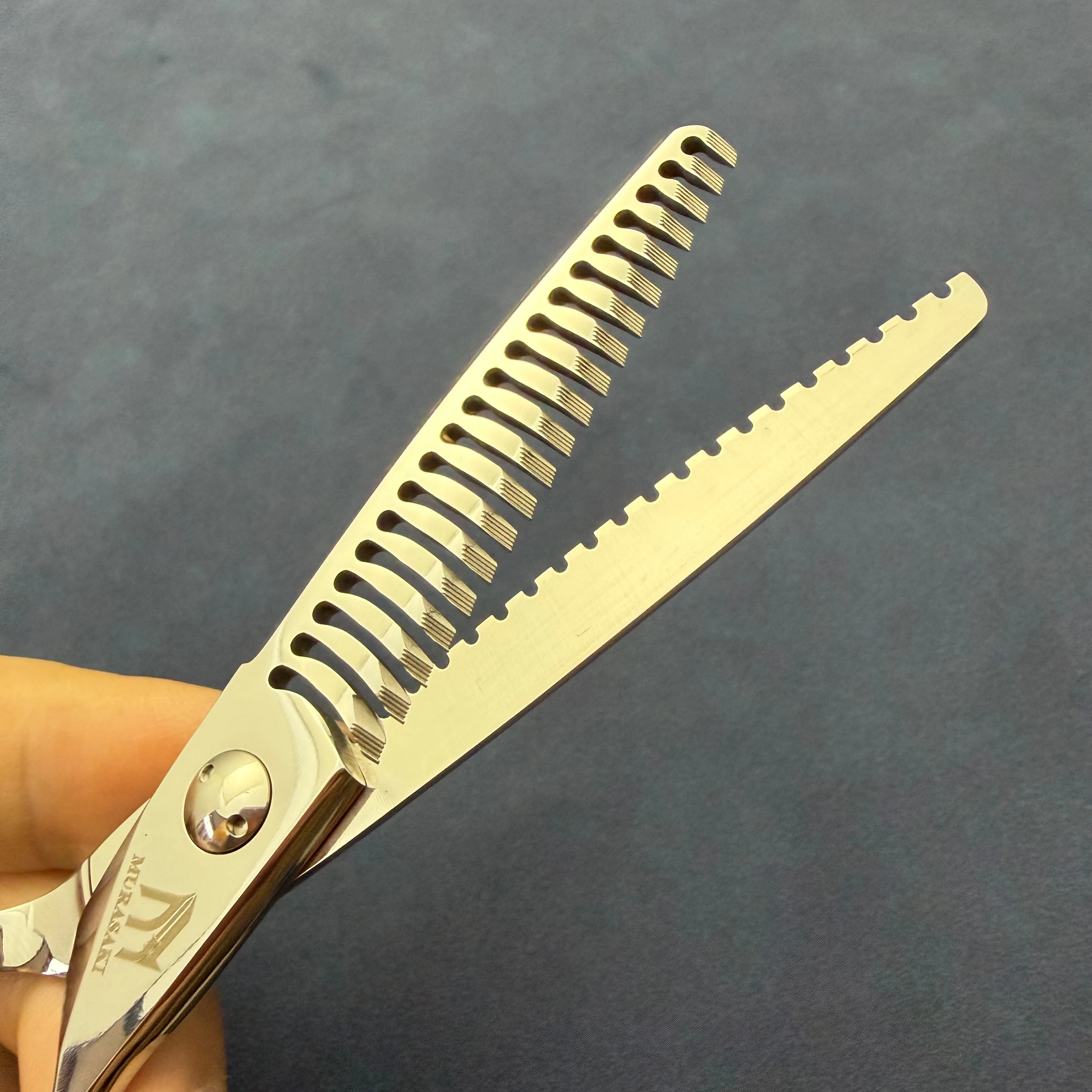 MURASAKI 6.0 inch Top-level hair cutting scissorsDouble tooth thinning shearsProfessional VG10 cobalt steel Hair cutting tools