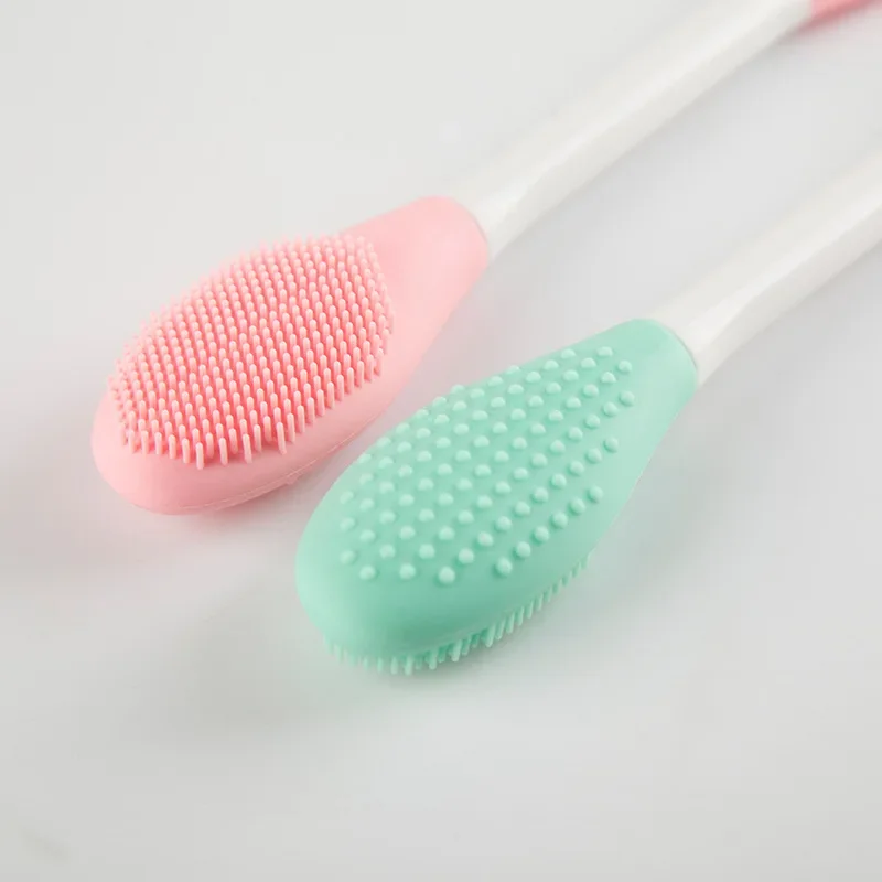 Double-ended Silicone Mask Brush Smear-type Mud Wash Blackhead Brush Face Cleaning Brush Silicone Face Scrubber