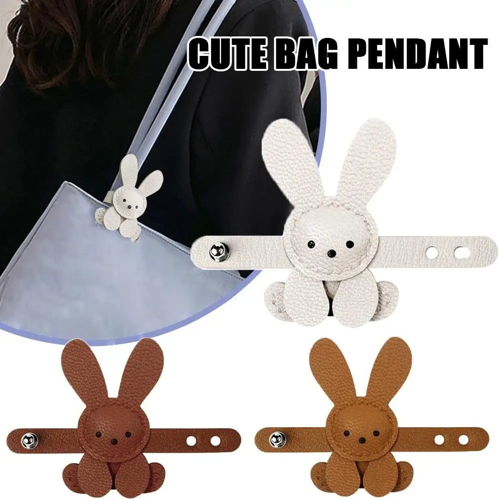 

Bunny Handbag Buckle Adjustable Rabbit Shape Bag Charm Unique Bag Pendant Bag Strap Decoration Car Rearview Mirror Accessory