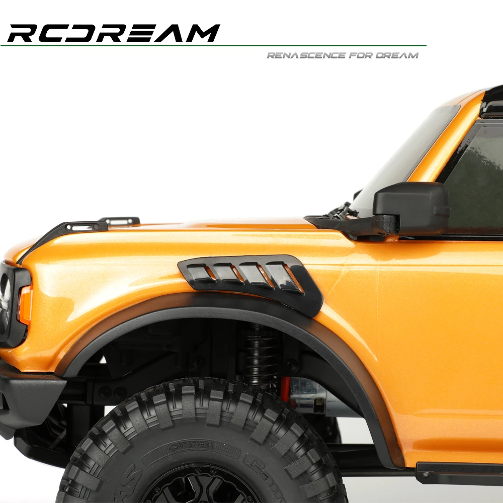 RCDream TRX4 장식 그릴 부품, 사이드 그릴, TRX4 용, 브롱코 바디 업그레이드 옵션 부품 # B6A4, 신제품