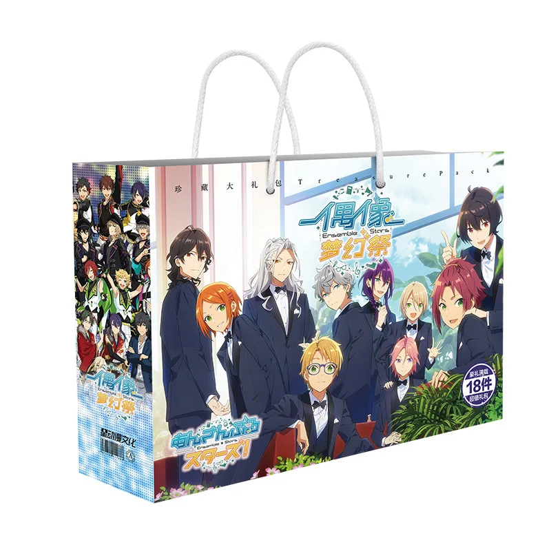 New Game Ensemble Stars Gift Bag Sena Izumi Mika Kagehira Figure Stand Postcard Poster Bookmark Lucky Bag Fans Toy Gift