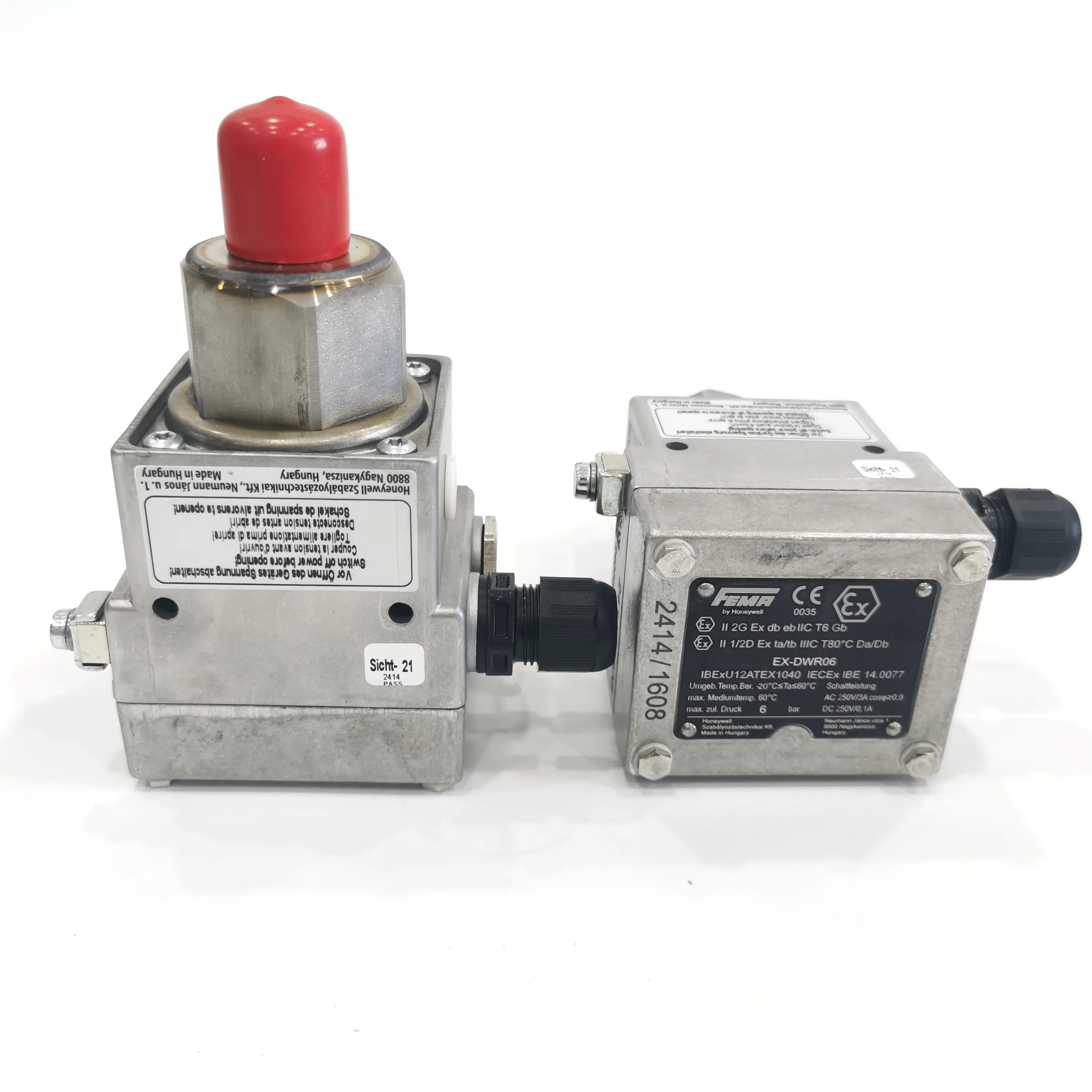 

Brand New Original Honeywell FEMA Mechanical Pressure Switches Ex-DWR Ex-DWR06