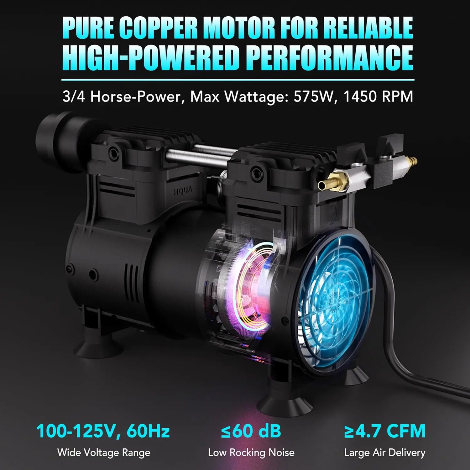 PAS20RPC,3/4 HP Pump Compressor for PAS10/20 Pond & Lake Aeration System