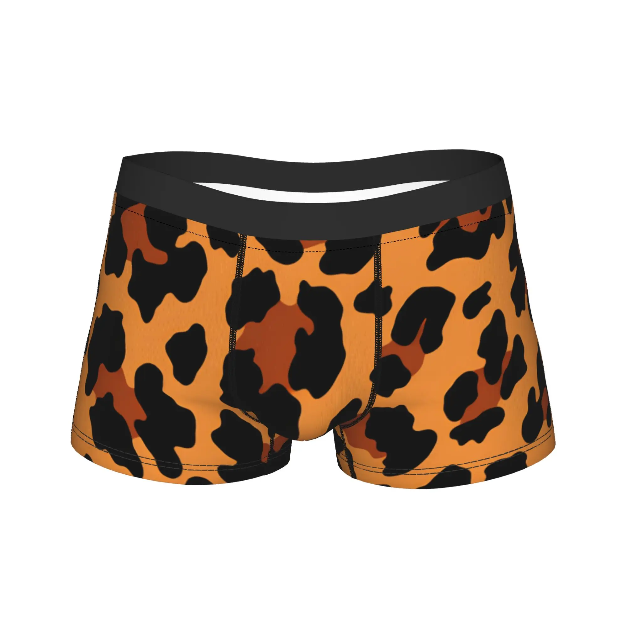 

Leopard print Underwear Men's Shorts Briefs Comfortable Trunk Trenky Customs Large Size Underpants