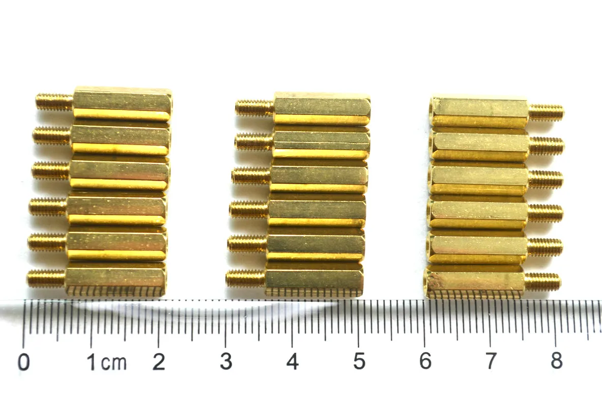 

1000pcs M3*15+6 Hex Brass Male Female Motherboard Standoff Copper Mount M3 Pillar PCB Column Spacer Screw