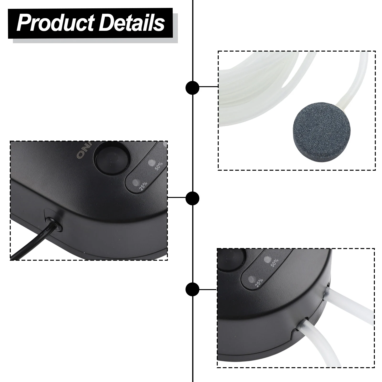 

Аэратор для аквариума с регулируемой солнечной панелью, в комплекте с распылителем воздуха, компактный дизайн, регулируемый насос на солнечной энергии