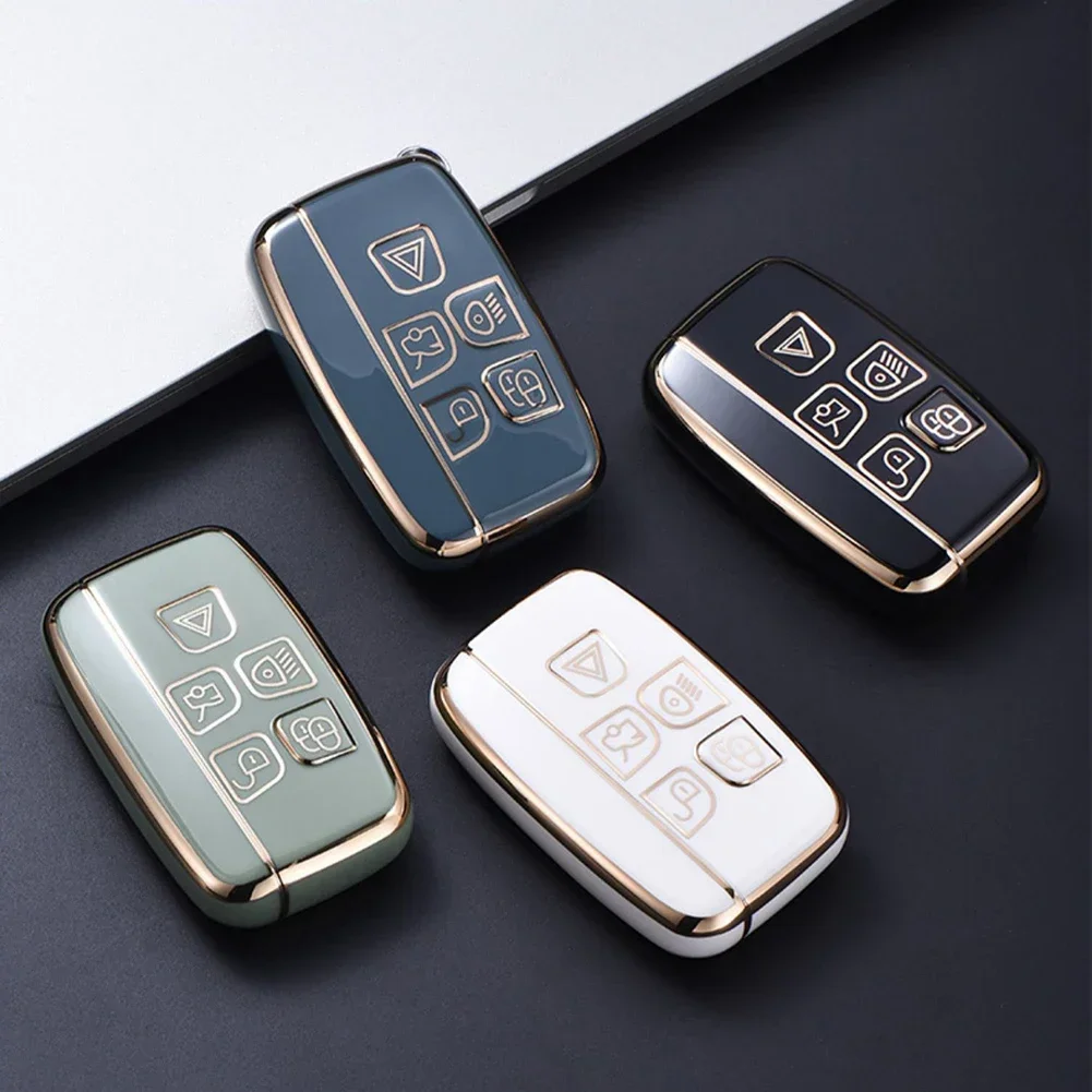 TPU Car Remote Key Case Cover Shell For Land Rover Range Rover Sport Evoque Freelander Velar Discovery 4 Jaguar XE XJ XF Guitar