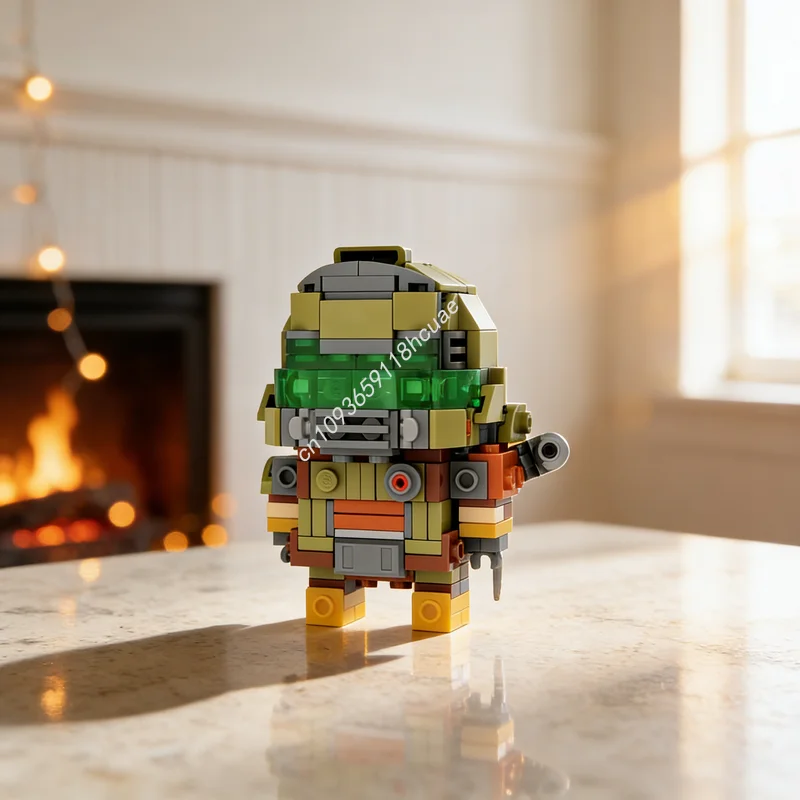 278-teiliges MOC Brickheadz Doom Slayer Eternal Modellbausatz Architektur-Ideen-Bildungsspielzeug Weihnachtsgeschenk Geburtstagsgeschenk