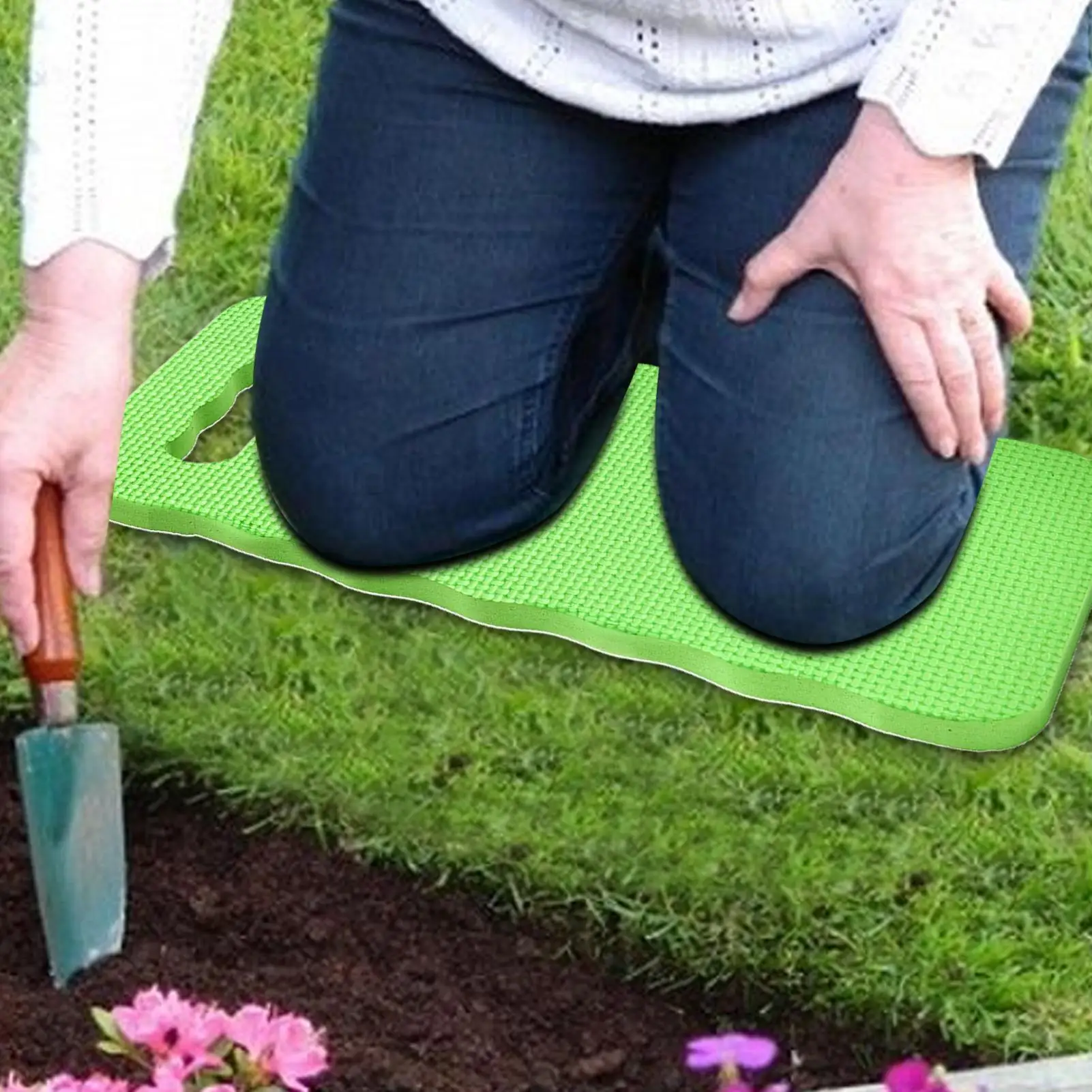 وسادة ركوع للركبة مع مقبض وسادة ركبة مريحة مع مقبض لممارسة اليوجا واستحمام الطفل في الهواء الطلق لكبار السن