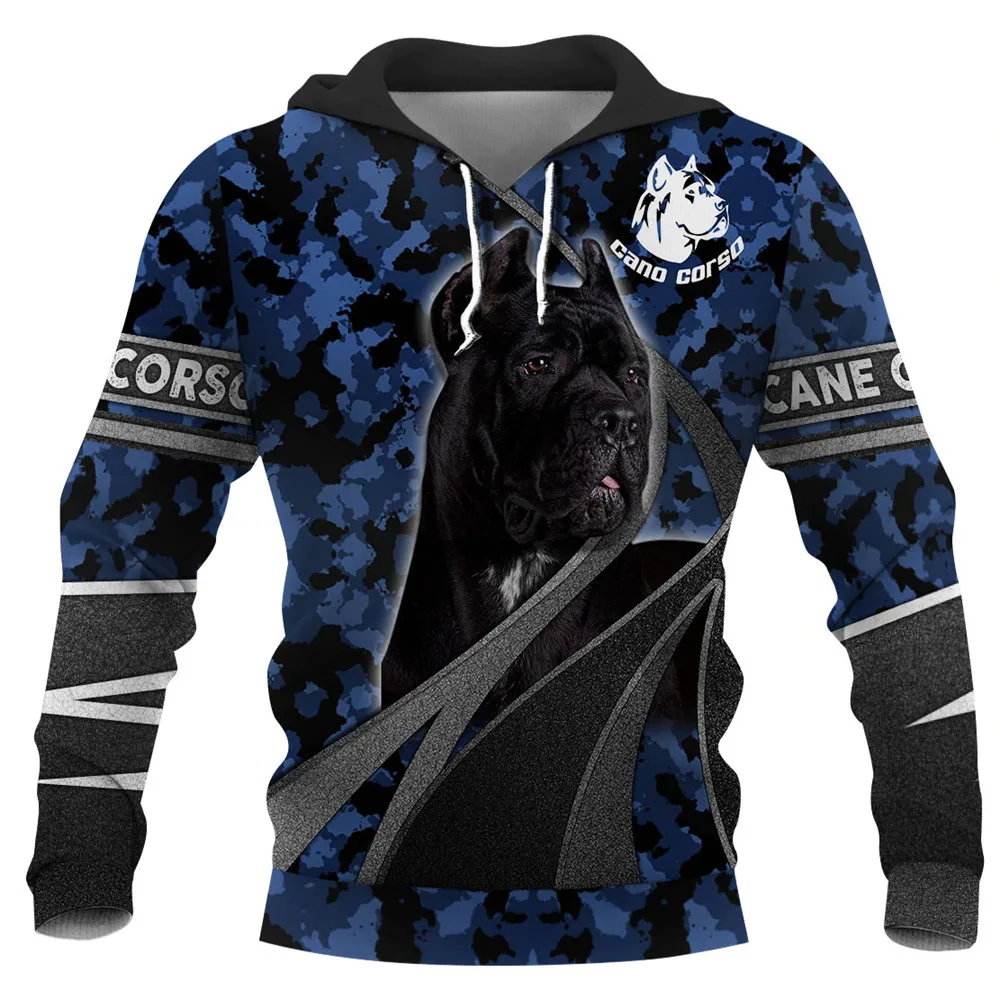 HX Fashion Animals Hoodies 3D Graphic Silver Ribbon Hoodies Animals Dog Belgian Malinois Sweatshirts Casual Sportswear