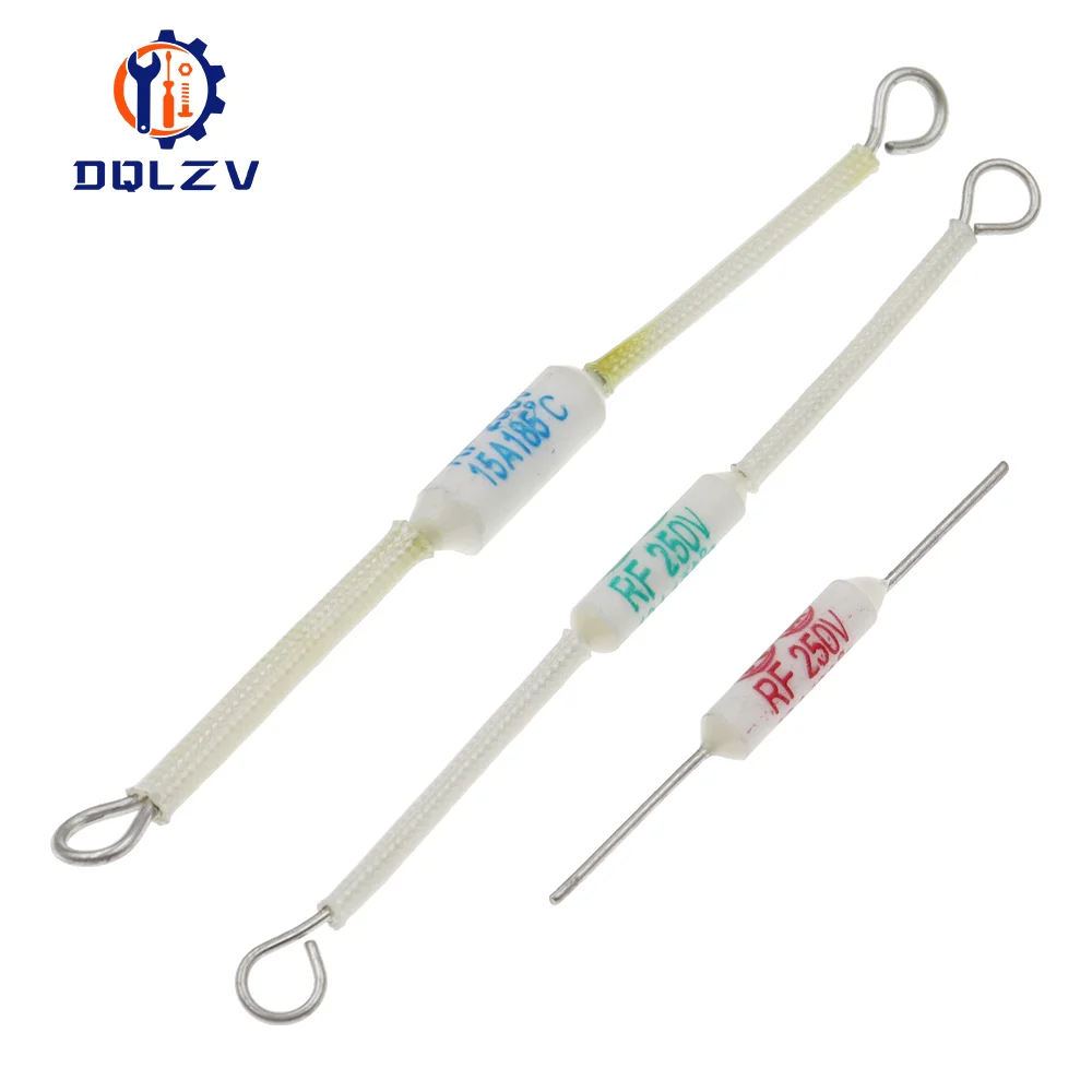 RF 250V 10A 15A 20A 250V Ceramic temperature fuse 130/155/165/185/216/230/240C Degrees Thermal Fuse Cutoff