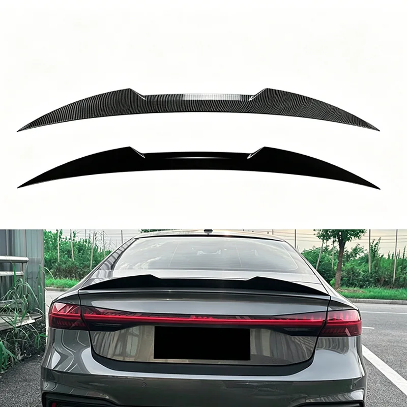M4 Style Rear Trunk Spoiler Wing For Audi A7 S7 C8 2019+ Exterior Styling Modification Car Body Lip Kit Auto Accessories