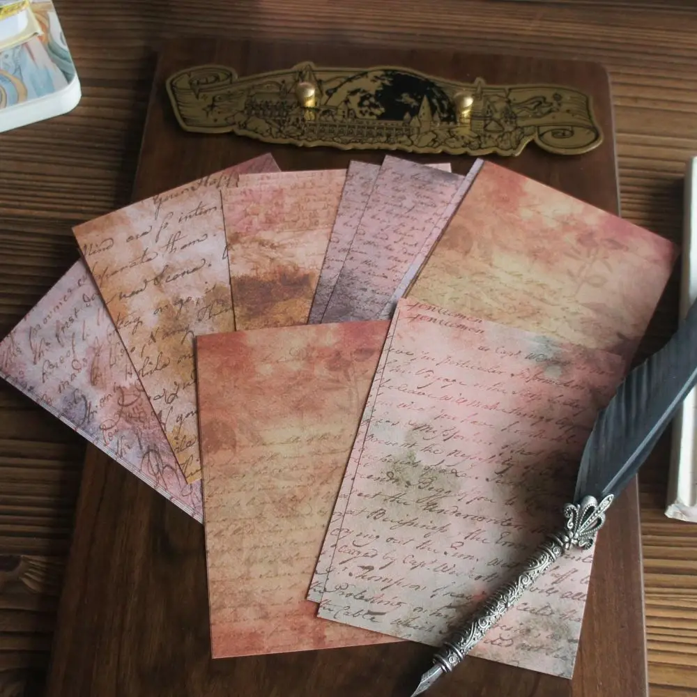 

30 Sheet Manuscripts Stained with Pigments Background Paper Design Craft Paper Gift Decoration Scrapbooking Handmade DIY
