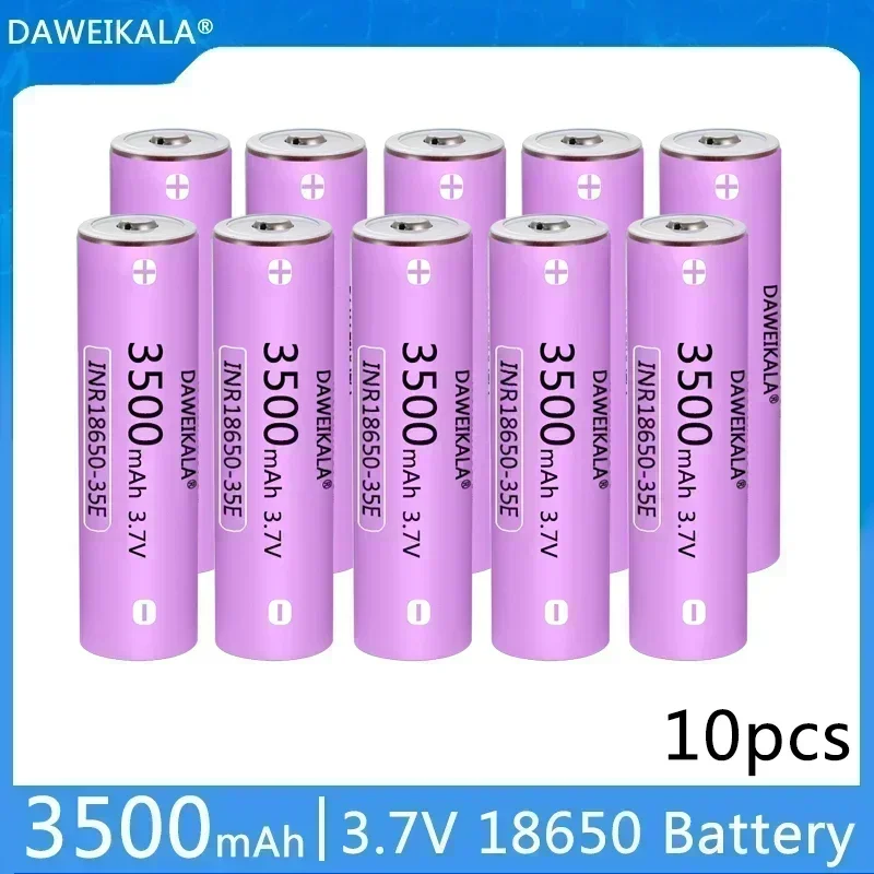 Para 3,7 V 18650 3500mAh batería INR18650 35E 30A batería recargable de iones de litio batería externa de repuesto