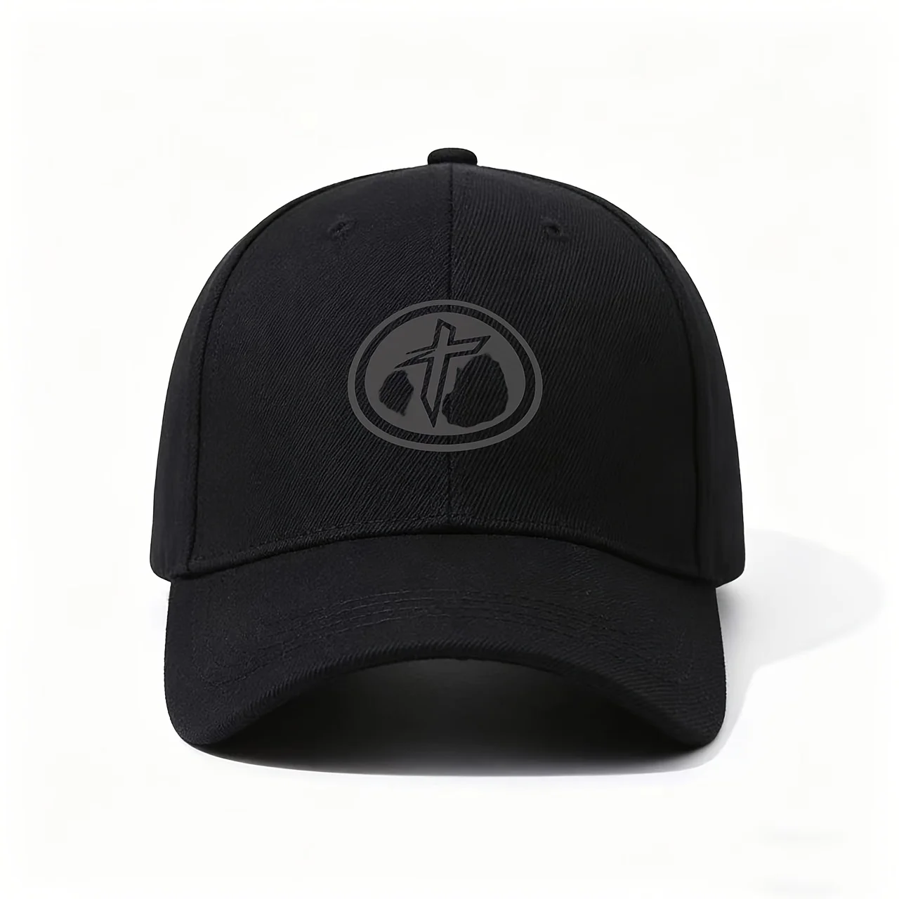 Baseball Cap, Abstract Splash Ink Cross Oval Badge Trendy Street Vintage Style Unique Festival Commemorative Casual Fashion Sun