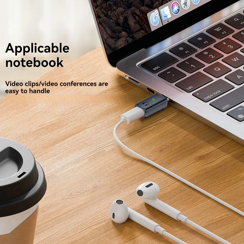 Convertidor de Cable de auriculares USB C macho a adaptador de Audio hembra de 8 pines para Iphone 15, teléfono móvil Ipad tipo C