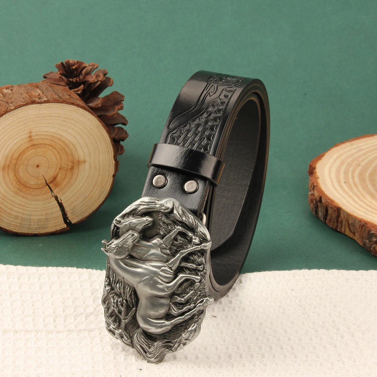 حزام خصر من البولي يوريثان مع مشبك معدني منقوش بطول قابل للتعديل حزام خصر للرجال والنساء تنورة جينز معطف ديكورات حزام الخصر