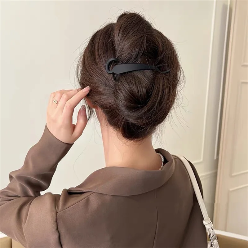 Matte Vintage Banana Clip For Curly Long Straight Short Hair Claw Clip Women Girls HairPonytail Holder Hairpin Styling Tool