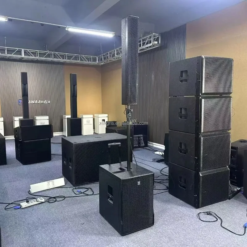Picture 3: EVOX 12 Active Two-way Array Speakers 8* 4 Inch Powered Column Speakers Set RCF Line Array Active Pa Sound System