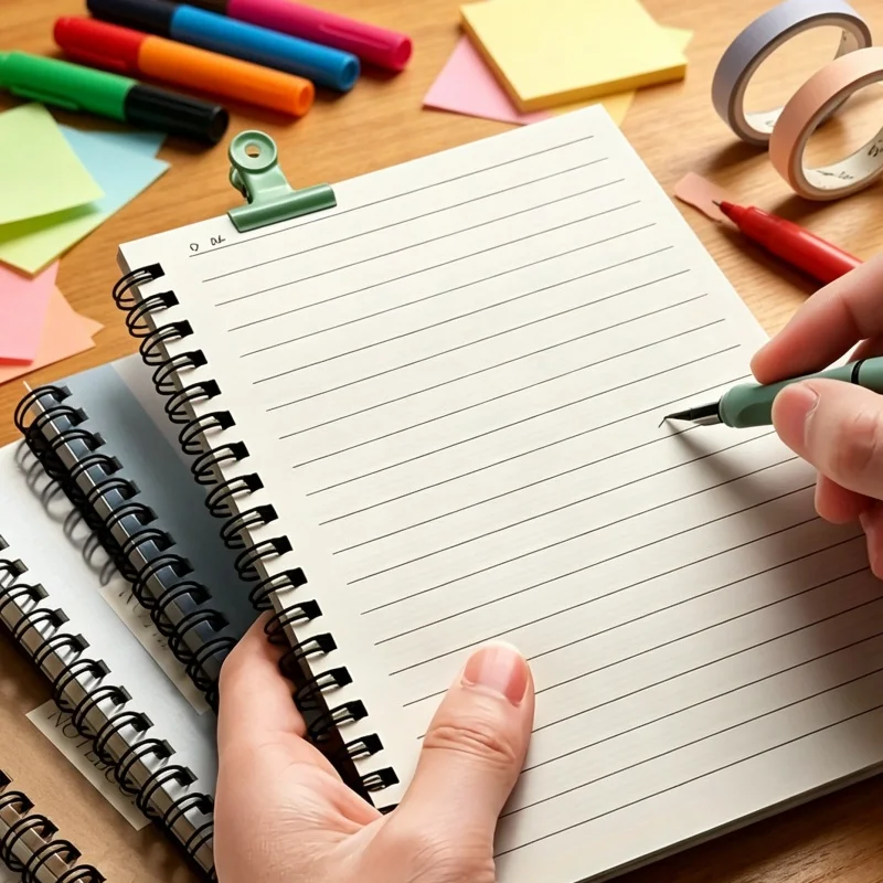 10pcs Spiral Notebooks, Durable Soft Cover Dual-Line Pocket Journals, Compact And Portable Writing Pads, Essential Stationery