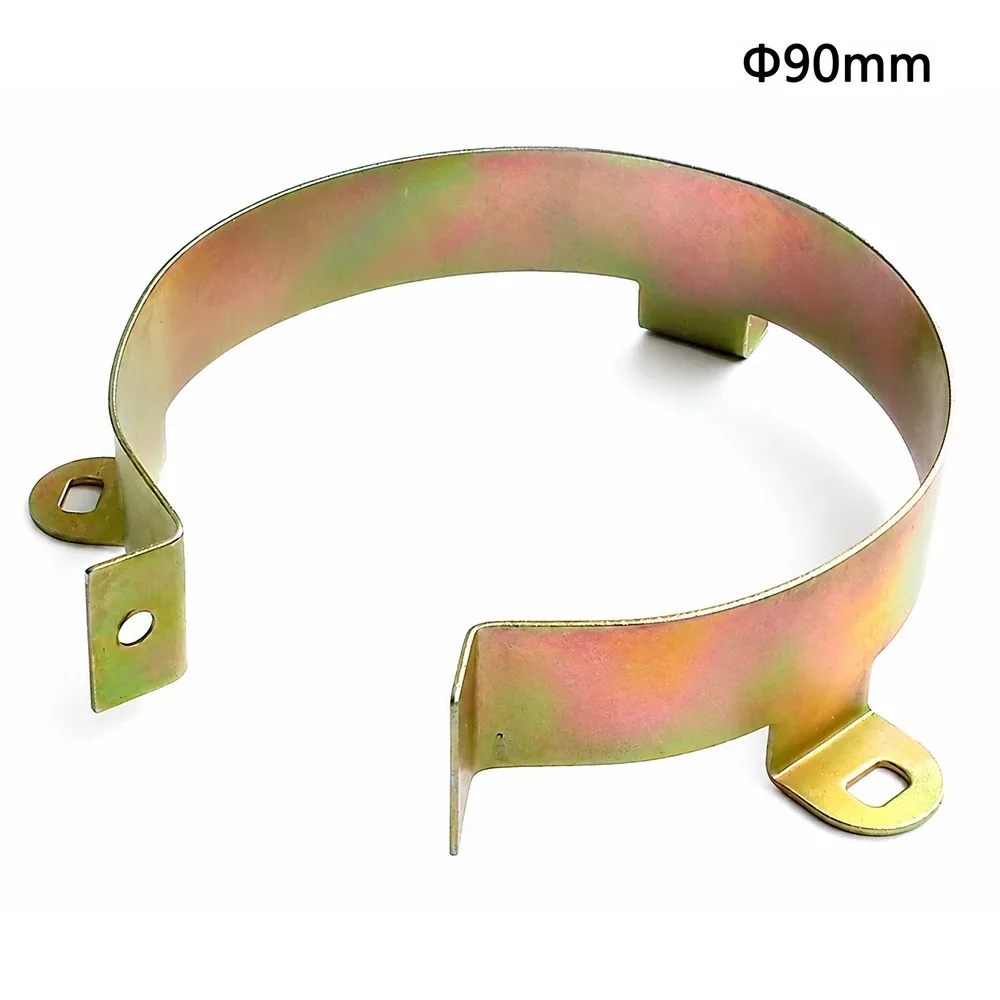 1Pcs 22-90mm Capacitor Bracket Clamp Zinc Plated Mounting Clip Capacitor Mounting Clip Iron Screw Nut Amplifier Fixing Parts