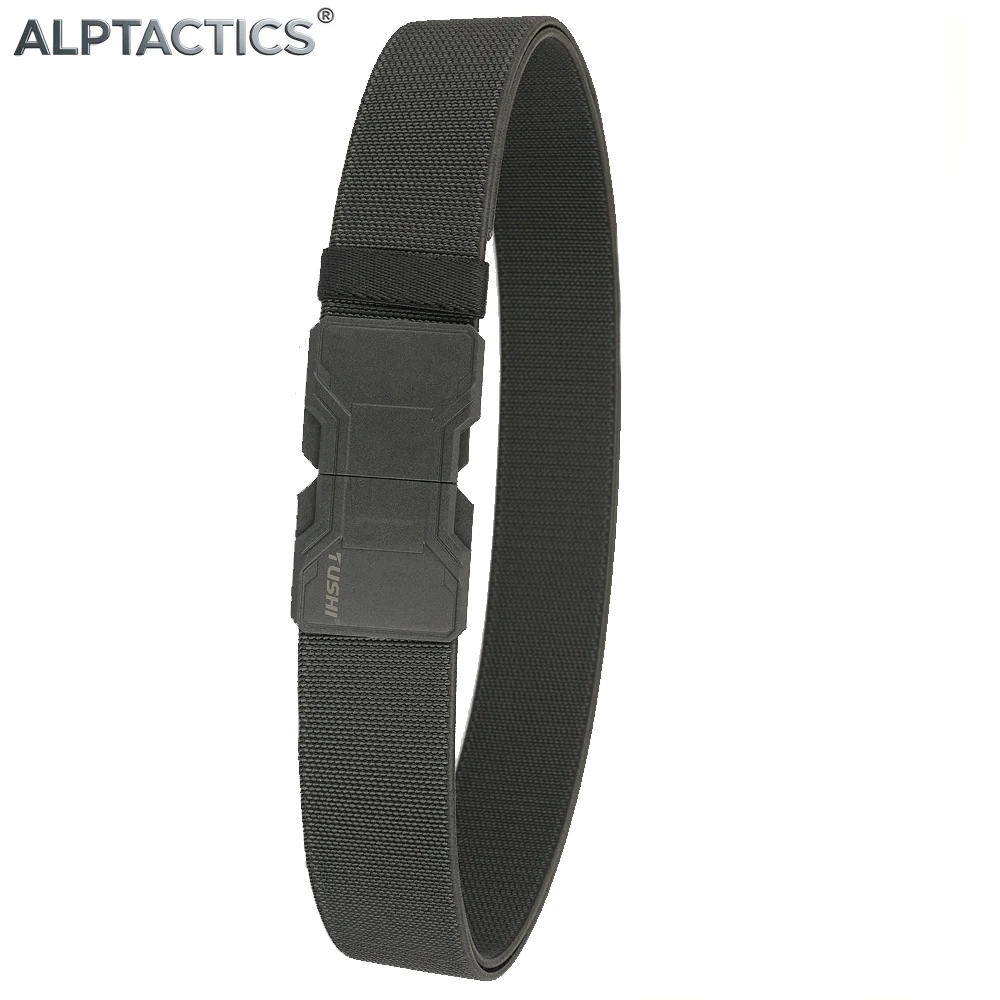 

ALPTACTICS New Magnetic Buckle Belt Canvas Tactical Workwear Casual Outdoor Military Training Pants Belt For Men Adjustable Belt